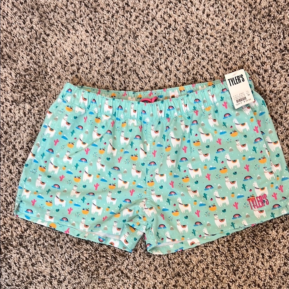 NWT Tyler's shorts. Llama print. Size Medium